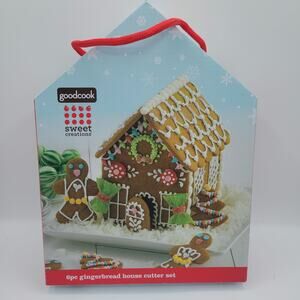 Good cook Sweet Creations Gingerbread House Christmas Baking Cookie Cutter Set